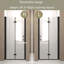 Porte de douche pliante sans cadre 36-37 po x H 72 po avec verre certifié Sgcc-138031908