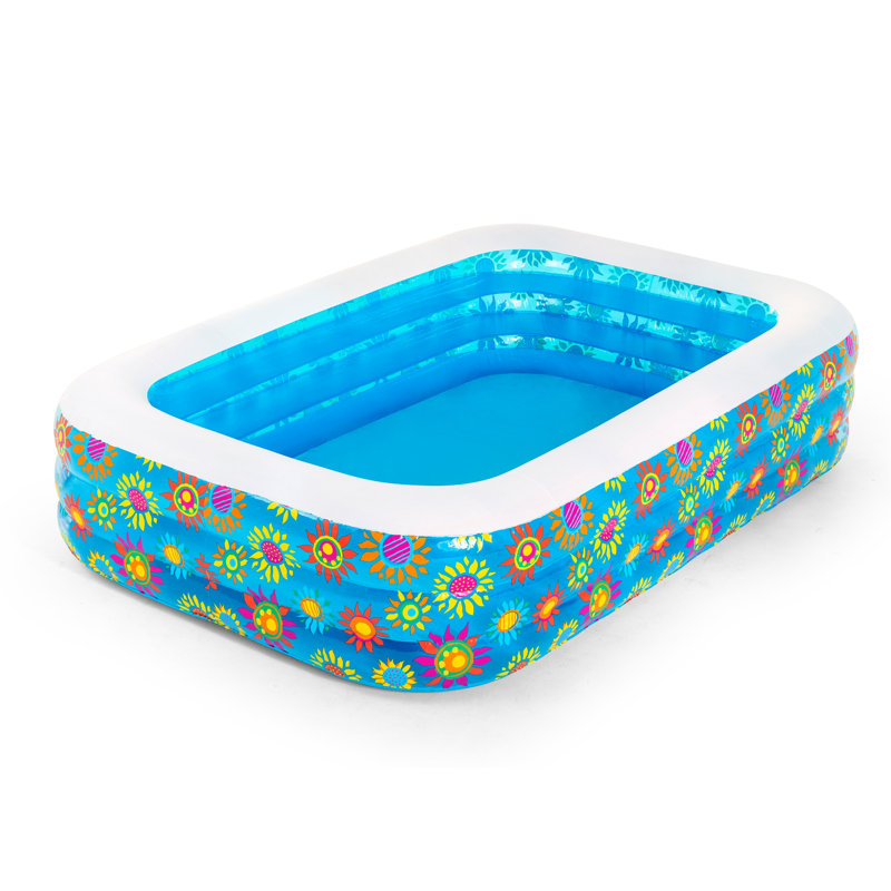 Rectangle Inflatable Pool H x W x L, 51cm H x 229cm W x 152cm L