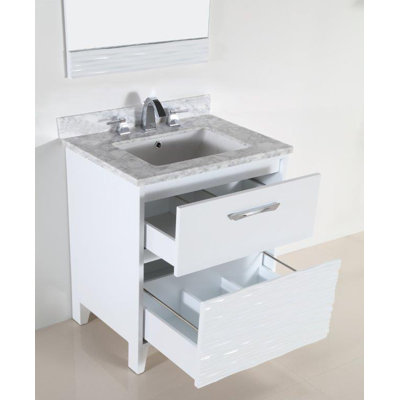 Pisa 30.39'' Single Bathroom Vanity with Top
