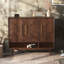 Rangement pour chaussures en bois massif brun noisette
