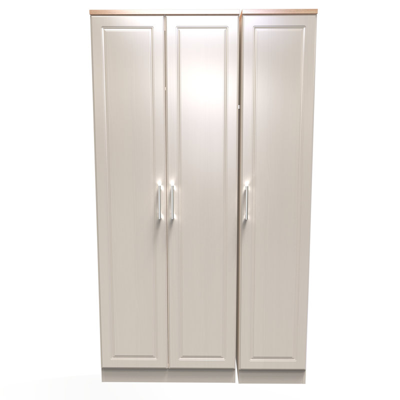 Aalysia 3 Door Wardrobe, Kashmir Ash/Modern Oak