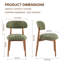 Chaise d'appoint rembourrée en bois massif-754390082
