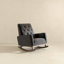 Chaise berçante en tissu et bois massif-678192586