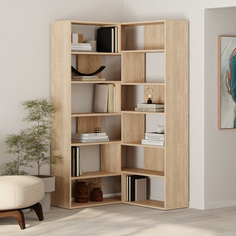 Amalda Corner Bookcase, Oak