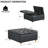 Ottoman Coffee Table With Lift Top, Sherpa Fabric Tufted Upholstered Ottoman With Storage-1420056013