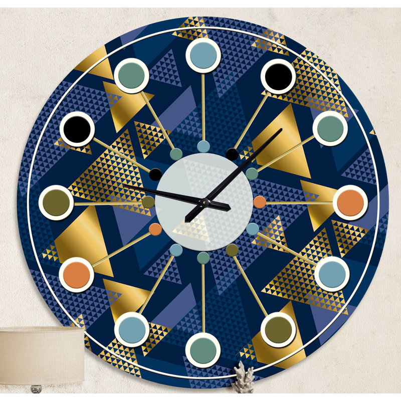 Horloge murale rétro Mid-Century, Moyenne