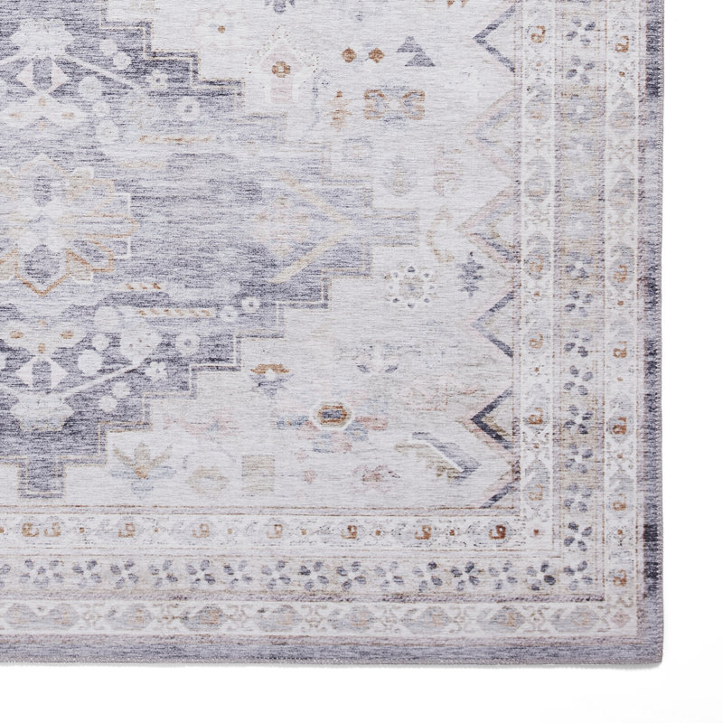Handwoven Grey/Beige Rug, Rectangle 120cm x 170cm