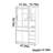 High quality black walnut bookcase