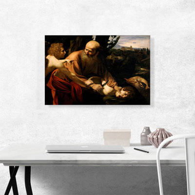 " Sacrifice Of Isaac 1603 " by Caravaggio Painting Print