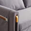 Canapé-lit moderne convertible de 54 po avec 2 pochettes détachables pour accoudoirs, canapé-lit ajustable multi-positions en velours avec lit escamotable, tête de lit, 2 coussins et salon-119312340