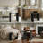 Solid Surface Shower Bench Stool Matte Black-134973992