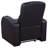 Shanon Upholstered Track Arm Recliner Black