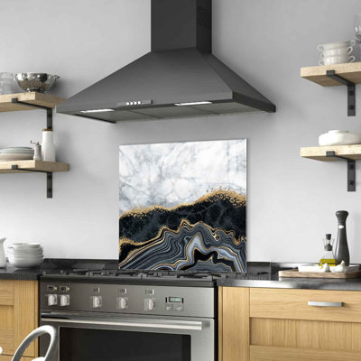 Elegant Decorative Tempered Glass Painting, 23.6 x 23.6 inches | 100% Tempered Glass, Thickness: 0.16 inches | Perfect for Home Decor, Living Room & Office | Modern Art Piece, Durable & Stylish
