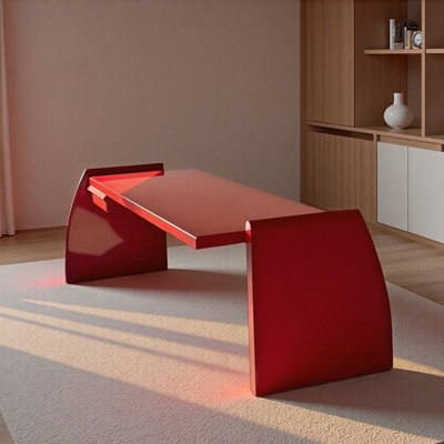 Creative Bright Red Alien-shaped Writing Desk
