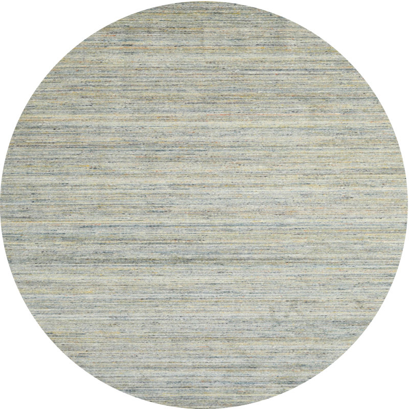 Geometric Indoor Rug, Round 3'