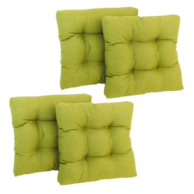 Outdoor 5'' Seat Cushion, Lime, 4, Polyester