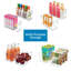 Ensemble de 8 bacs de rangement empilables en plastique recyclé iDesign, transparent