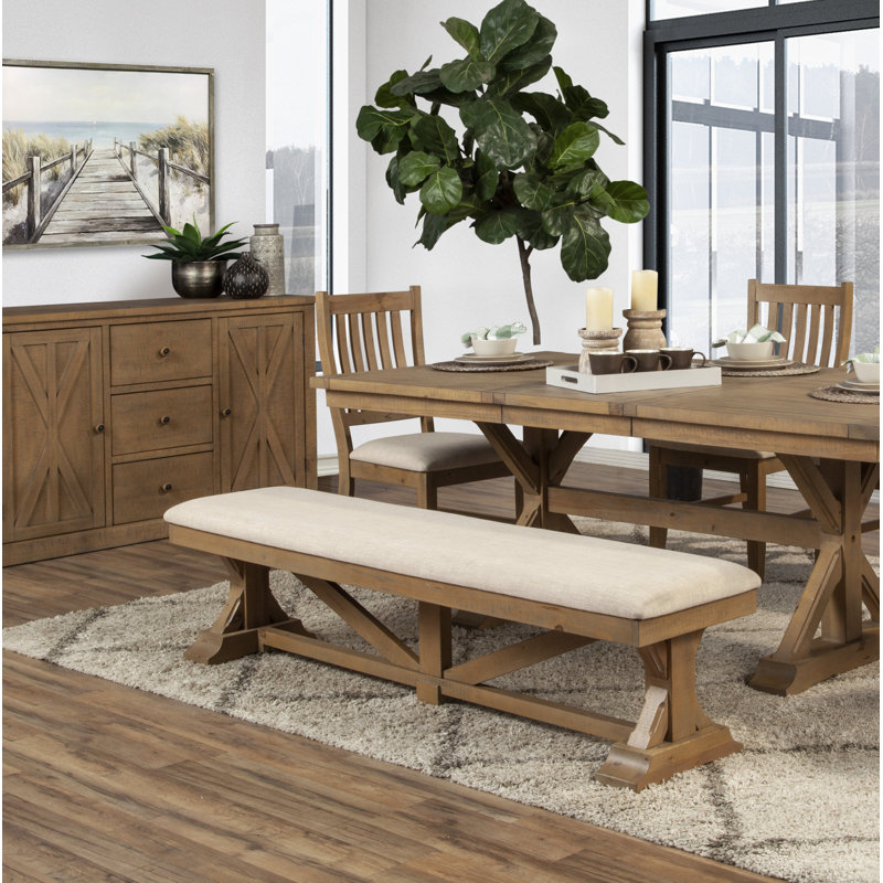 Hendon Polyester Blend Upholstered Bench