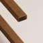 Banc de salle à manger en bois massif Addisin avec coussin en lin amovible-79672748-82527771
