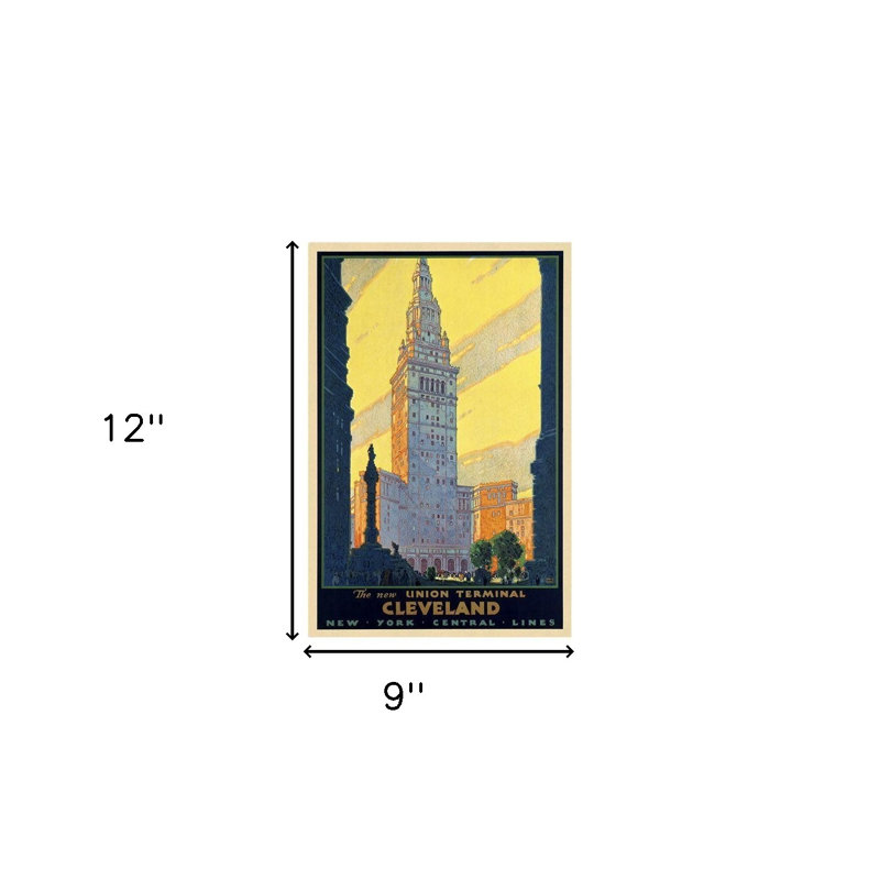 «Dunes Beaches», art mural rétro sans cadre, H 11 po x l 8,5 po x P 0,1 po