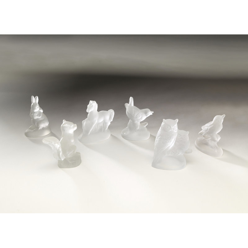 Ensemble de 6 figurines en verre Preece