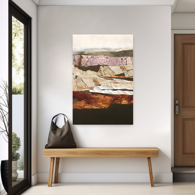 Element Earth Abstract Contemporary Landscape Nature Art, 60" H x 40" W