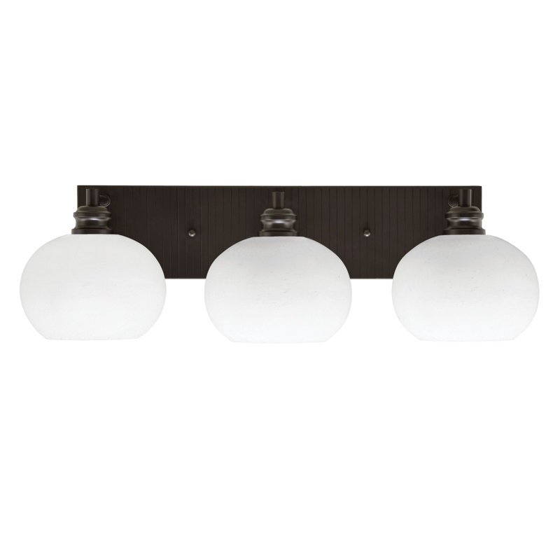 Éclairage pour meuble-lavabo 3 lumières Ashburne, Transparent, Espresso