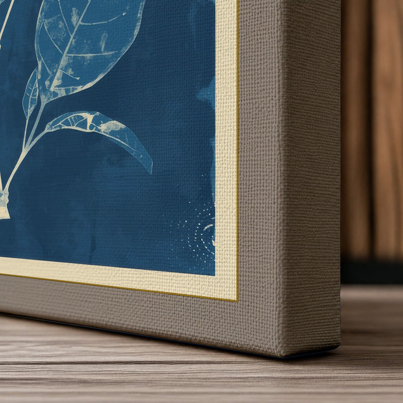 Gilded Botanica Botanical - Wrapped Canvas, 18x12 - 45.7 x 30.5 cm, Taupe Border