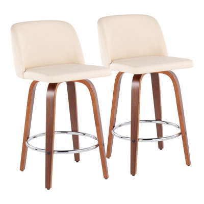 Tabouret de comptoir Toriano Mid-Century