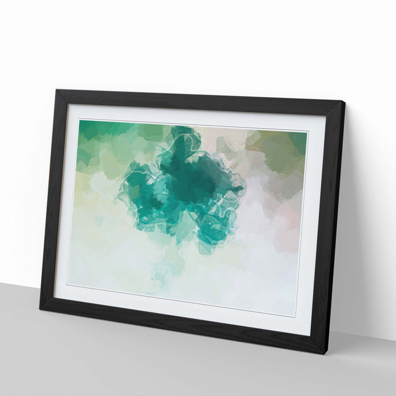 Time of My Life in Abstract - Picture Frame Painting Print, Black, 60cm H x 91cm W x 2cm D