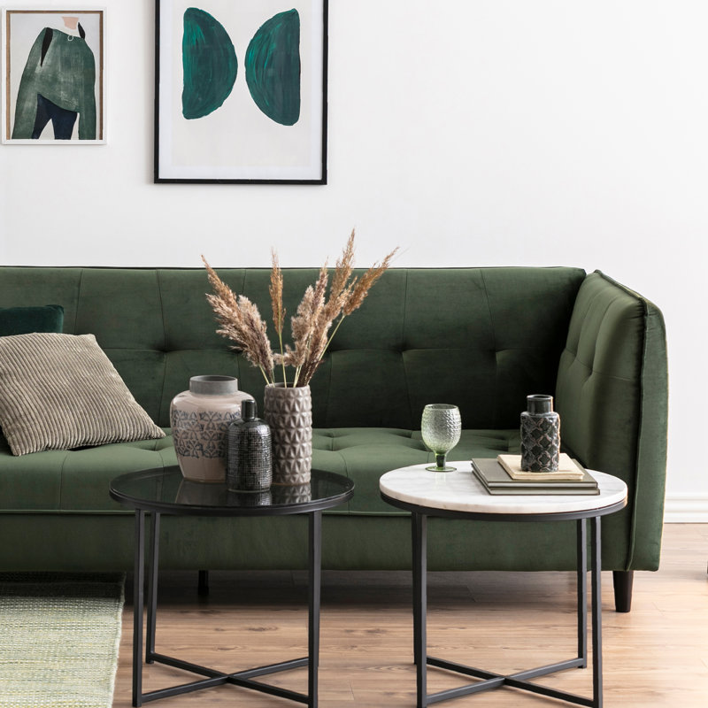 Alia End Table, Silver, Silver