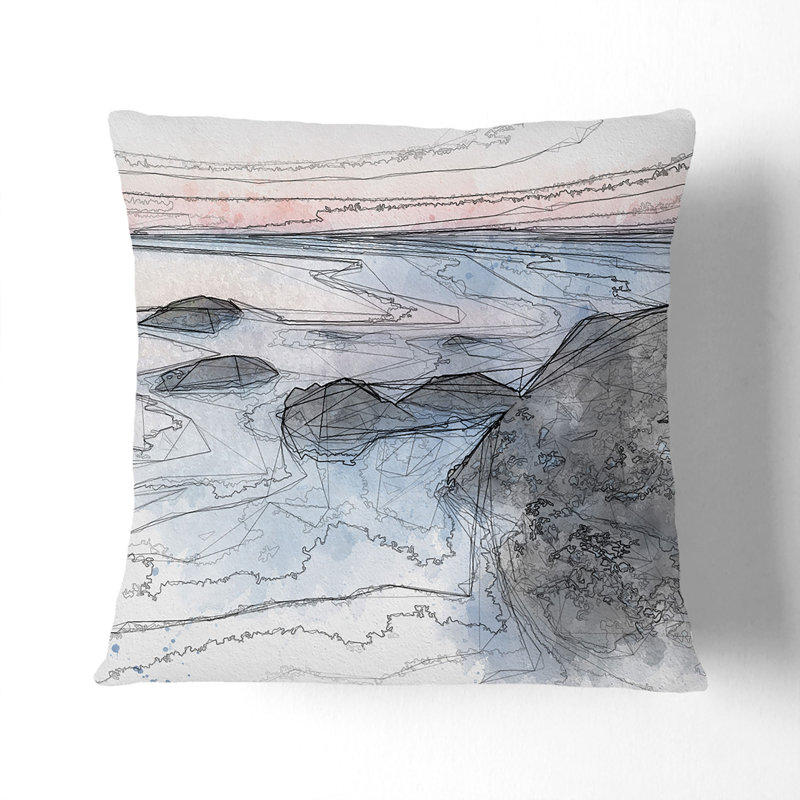 Square Throw Cushion, 55cm H x 55cm W x 20cm D