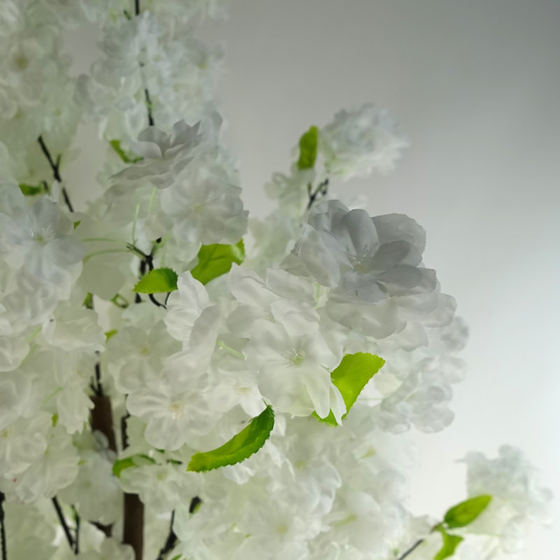 Anivea 150cm Faux Cherry Blossom Tree in Pot, White