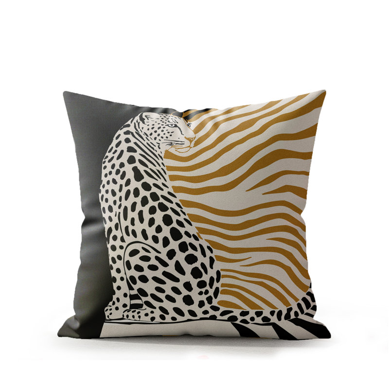 Coussin intérieur en faux suède Damisa, Bois de tempête, 16 po x 16 po