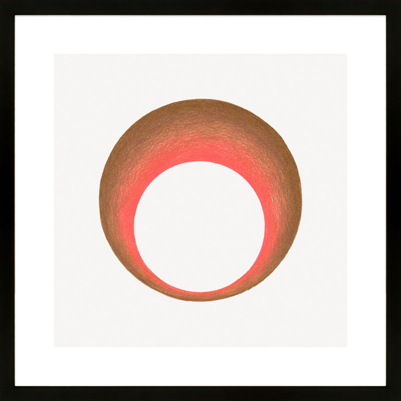 Torus 4 Painting by Katy Montica, Black, 16" H x 16" W x 1.25" D 