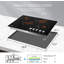 Table de cuisson 26 26 po à 4 brûleurs, 7400 W, surface lisse avec 5 réglages de chaleur et minuterie de 90 minutes, noir