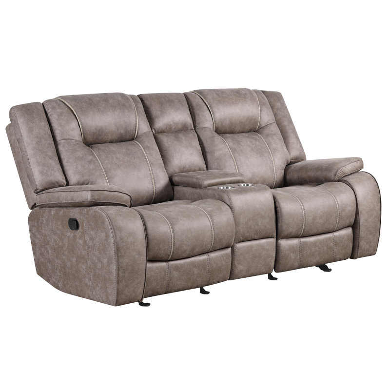 Brana 77.6'' Pillow Top Arm Reclining Loveseat