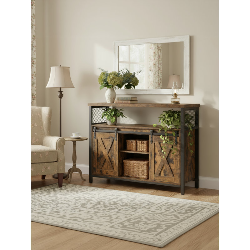 Particle Board Rectangle Accent Cabinet