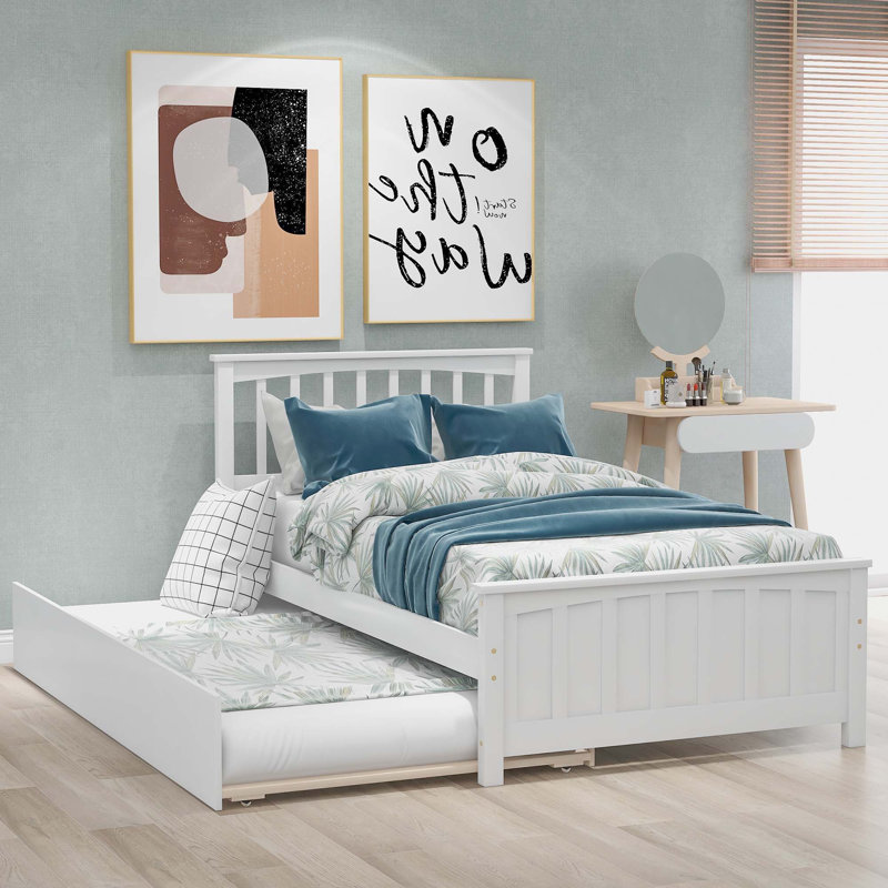 Platform Bed With Trundle