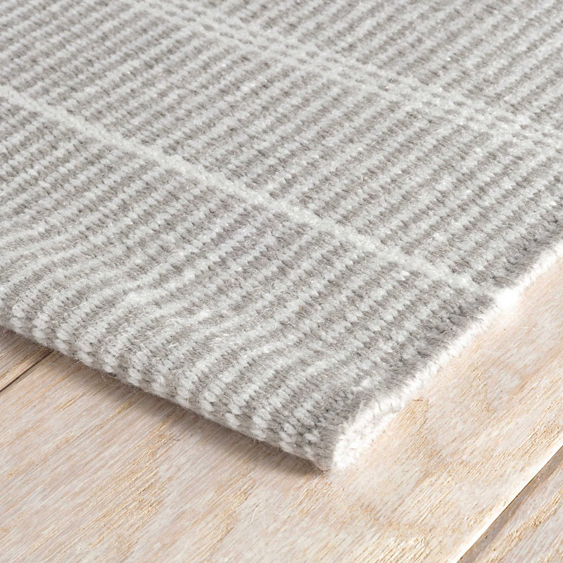 Samson Grey Handwoven Indoor/Outdoor Rug, Rectangle 7'6" x 9'6"