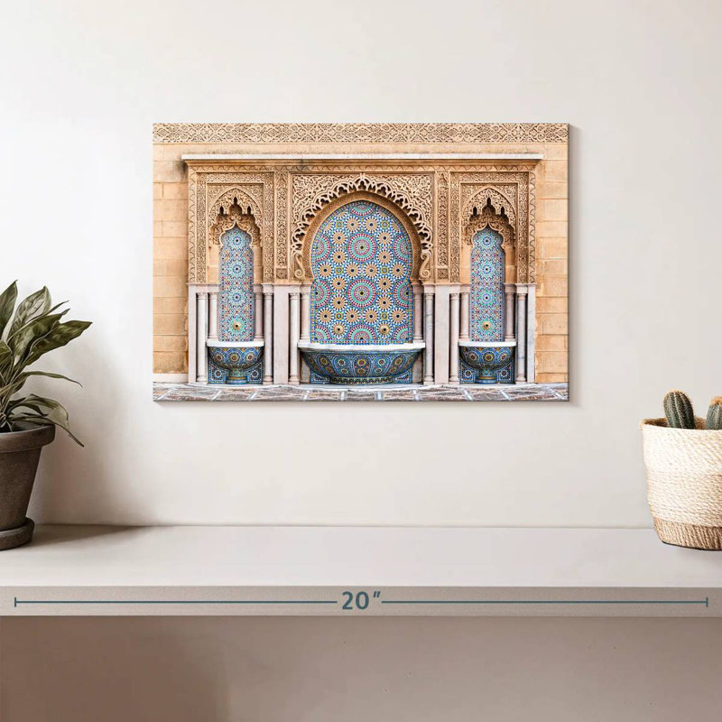 Ravi, fontaines à la mosquée Rabbat, H 8 po x l 12 po