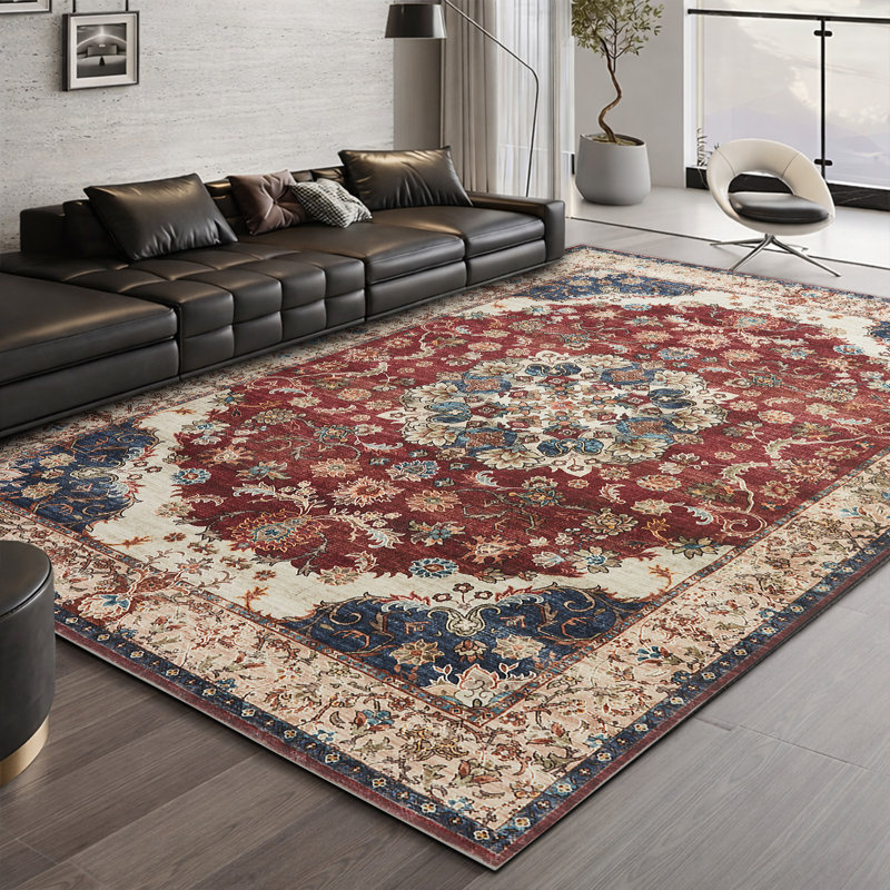 Vintage Oriental Area Rug – Living Room Large Rug for Cozy and Stylish Space, Rectangle 120 x 170 cm