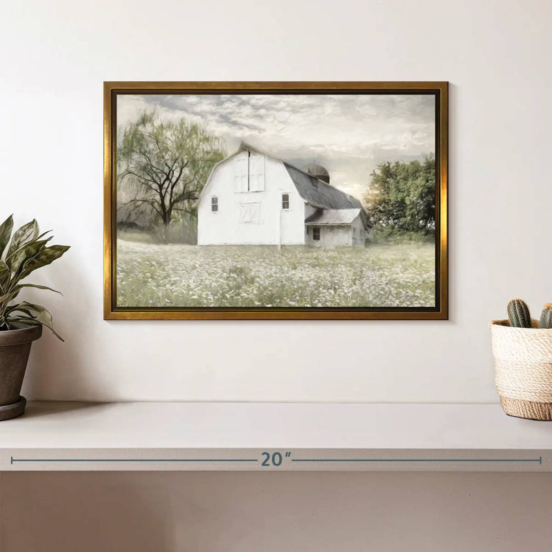 Brownsville Sunrise, Cadre flottant doré, 13 po x 9 po