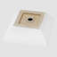 Lavabo de salle de bain rectangulaire en céramique 16 "Go Peak Track