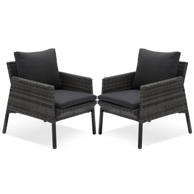 Chaise de patio avec coussin Isatou