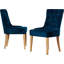 Chaise d'appoint rembourrée en coton clair Cueto