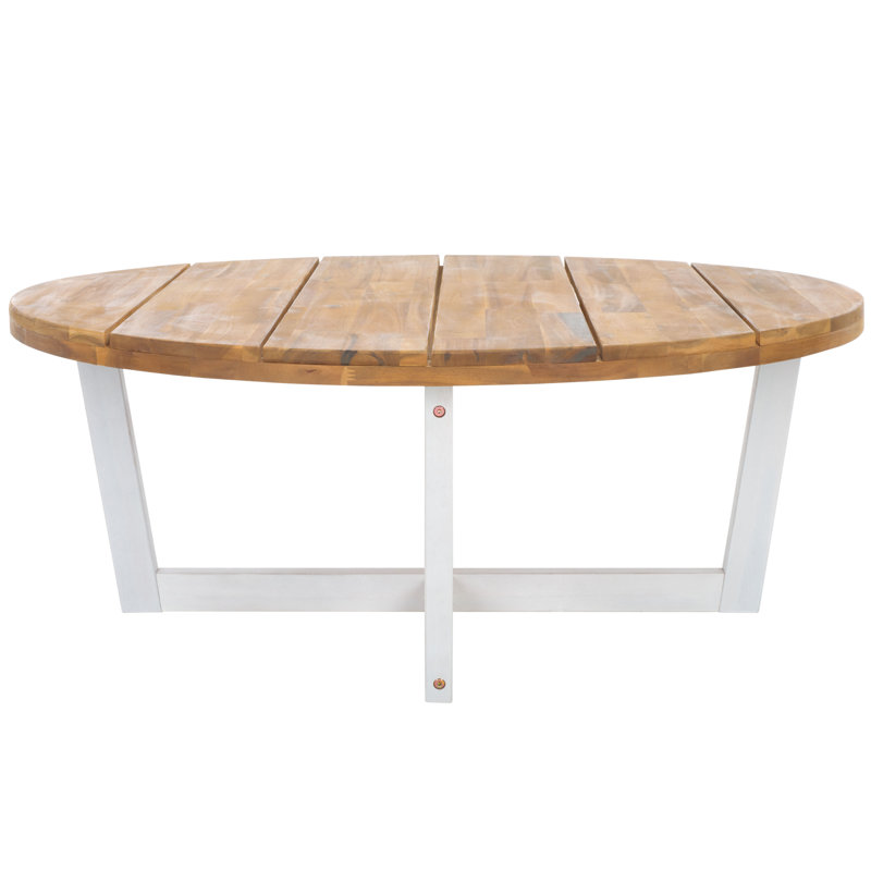 Claudie Calysta Wooden Coffee Table, White