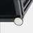 Outdoor Metal Tank Holder Side Table, Matte Black