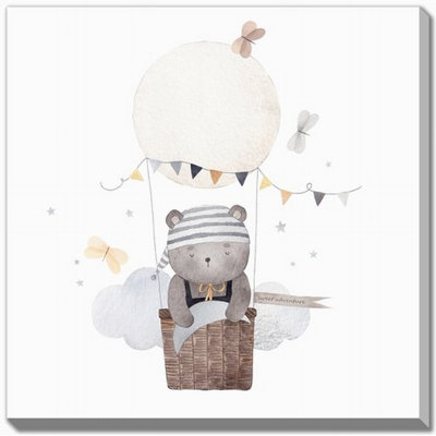 «Hot Air Balloon Bear 2», art mural