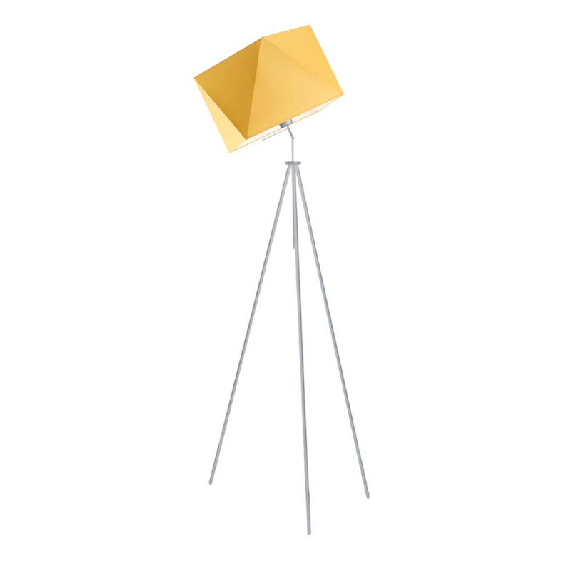 Ayaniah 142cm Tripod Floor Lamp, Mustard, Silver